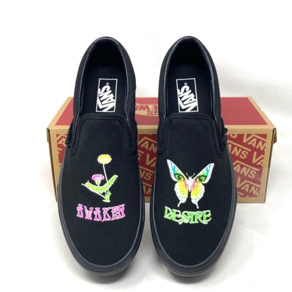 VANS Classic Slip On Stackform Shoe For Women Black Canvas Low Top VN0A7Q5R1OJ - Picture 7 of 11